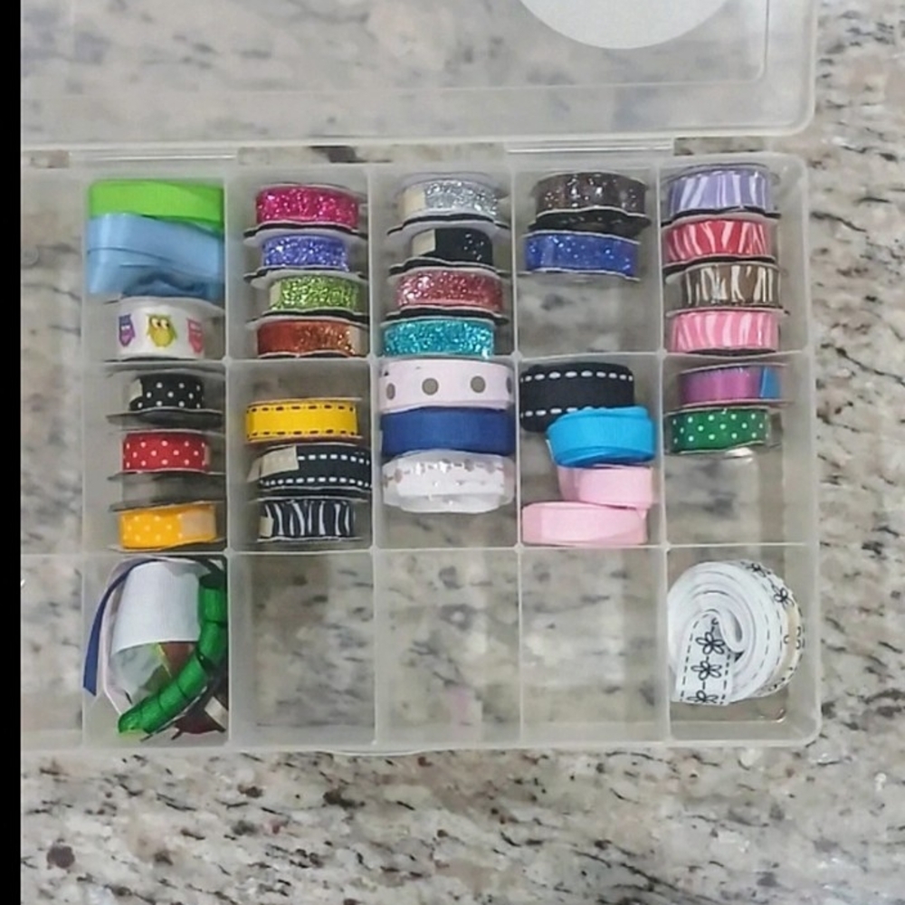 RIBBON All sizes/colors/ patterns/fabrics, 70-100 rolls Holiday/Bows/Scrapbook - Picture 5 of 14